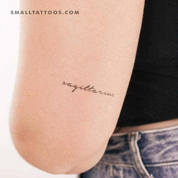 Sagittarius arrow | Shape tattoo, Geometric tattoo, Small tattoo designs